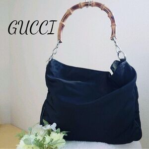 Gucci Black Bamboo Handle Women's Bag